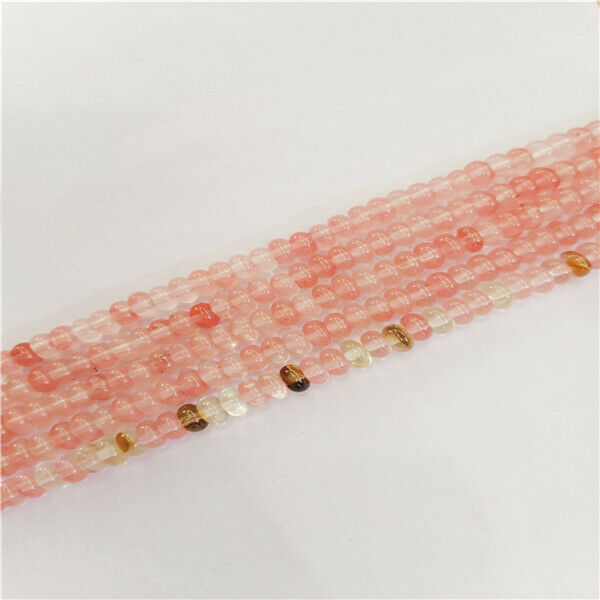1 Strand 6x4mm Red Fire Cherry Quartz Rondelle Abacus Spacer Beads 15.5" HH9370