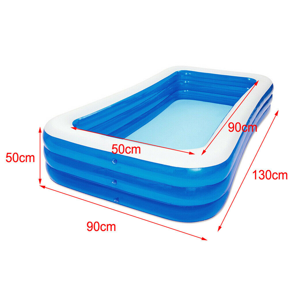 52Ã—36inch Inflated Swimming Pool Lounge Paddling Pools for Kids Family