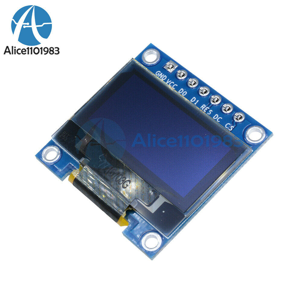 5PCS White 3-5V 0.96" SPI Serial 128X64 OLED LCD LED Display Module for Arduino