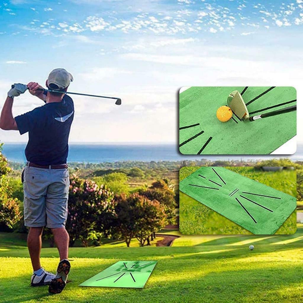 60x30cm Golf Training Mat Batting Practice Hitting Aid Game Pad Outdoor