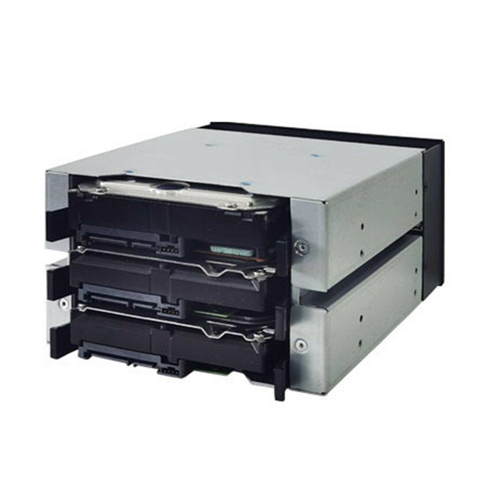 3 Bay 3.5 Inch Hard Drive Cage Rack Holder Bracket SATA Enclosure Tray Caddy