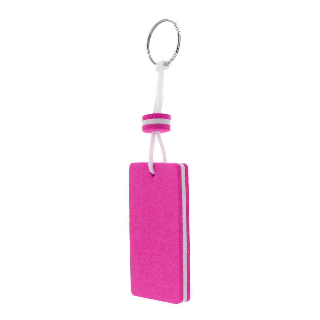 2Pcs EVA Floating Keyring Sailing Kayak Marine Boat Novelty Keychain Red Pink