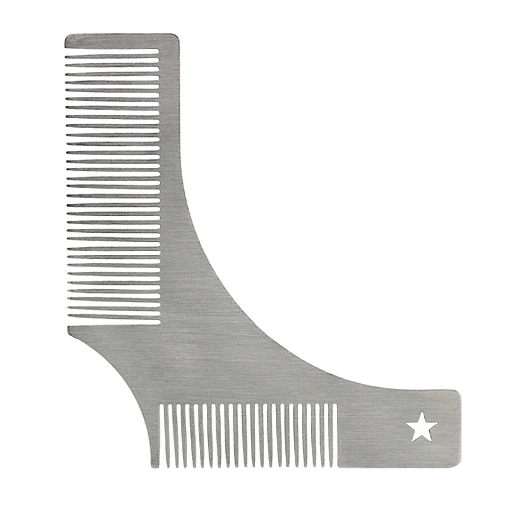 Beard Shaping Stencil Tool, Mustache Grooming Styling Symmetric Comb Template