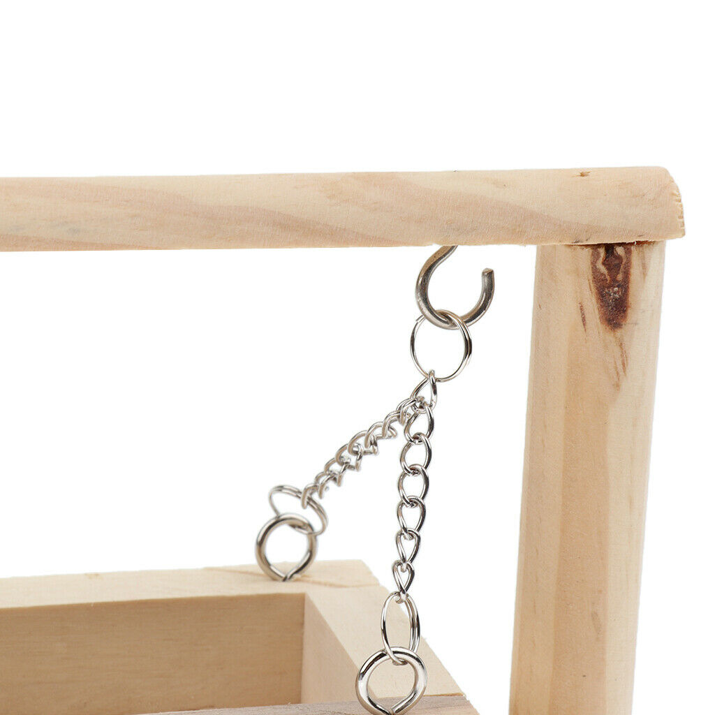 Wooden Platform Hamster Swing for Mouse Chinchilla Gerbil Hamster Kits for Small