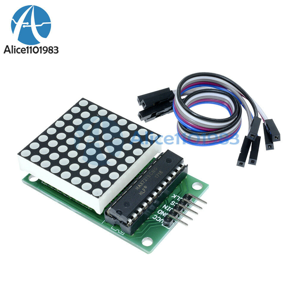 5PCS MAX7219 Dot LED matrix module MCU Control LED Display module for Arduino