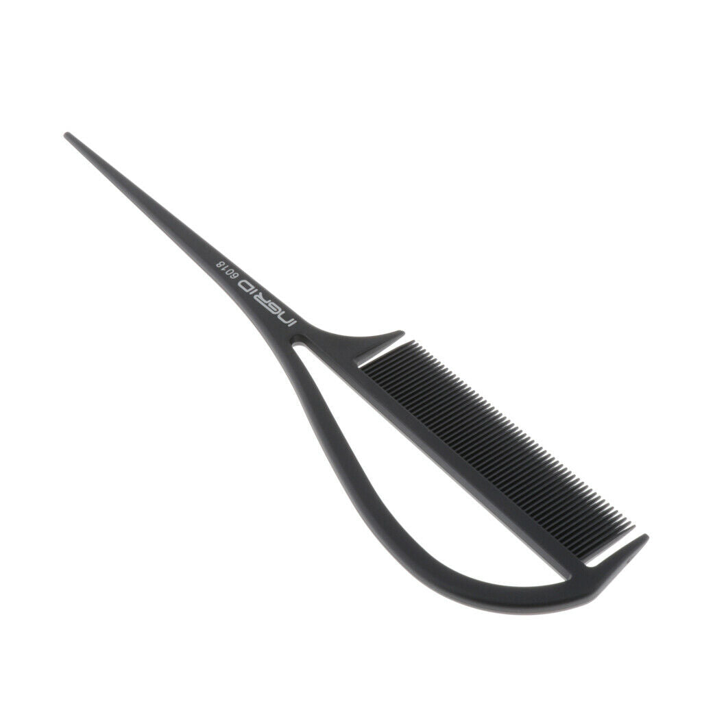Rat Tail Teasing Comb Heat Resistant Barber Braiding Comb for Updo Bun Donut