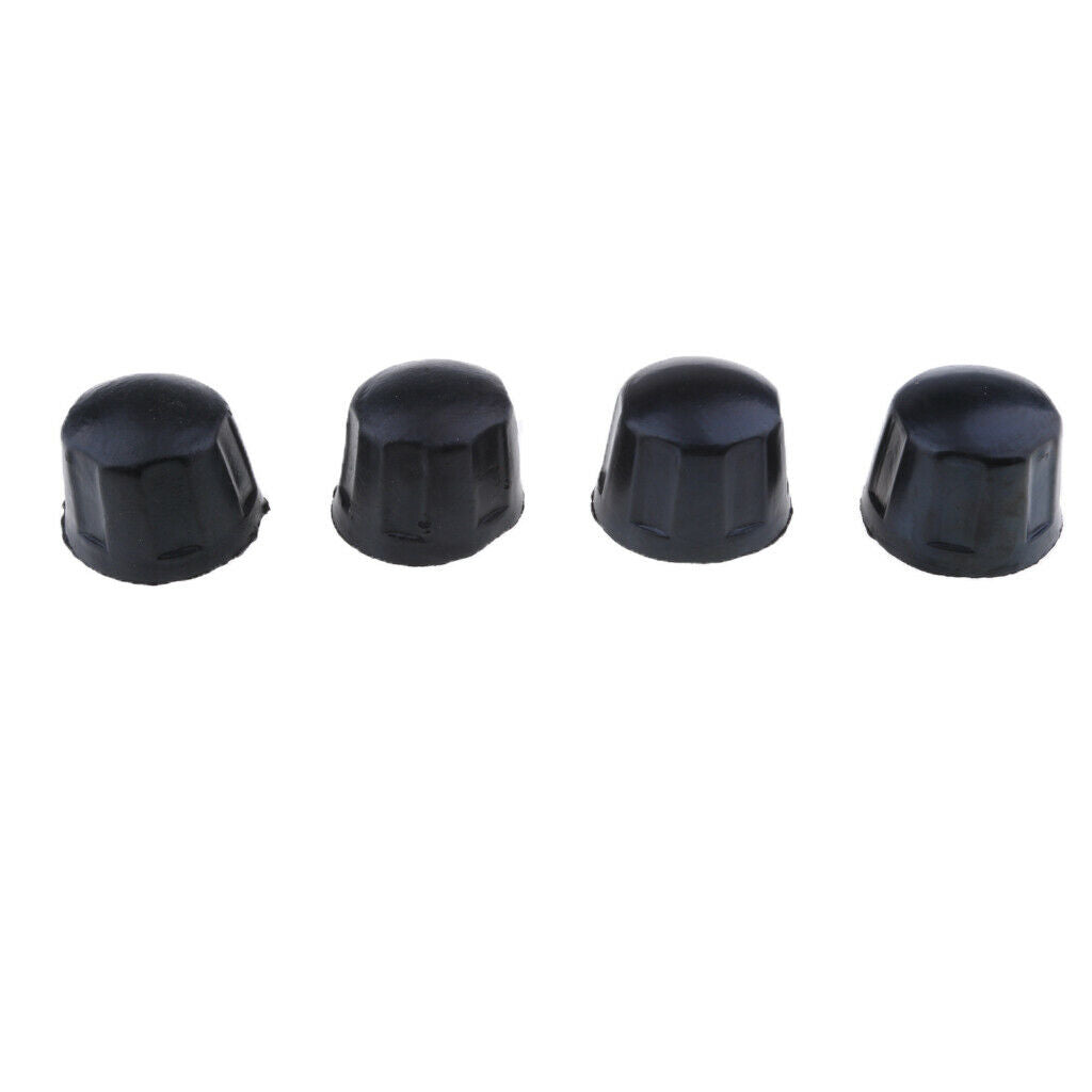 4Pcs Rubber Dust Cover Caps for 50CC 70CC 110CC 125CC Quad Bike ATV (Black)