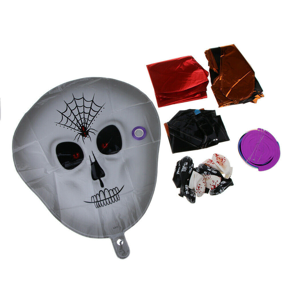 Halloween Balloons Bunting Set Happy Halloween Party Decoration Supplies