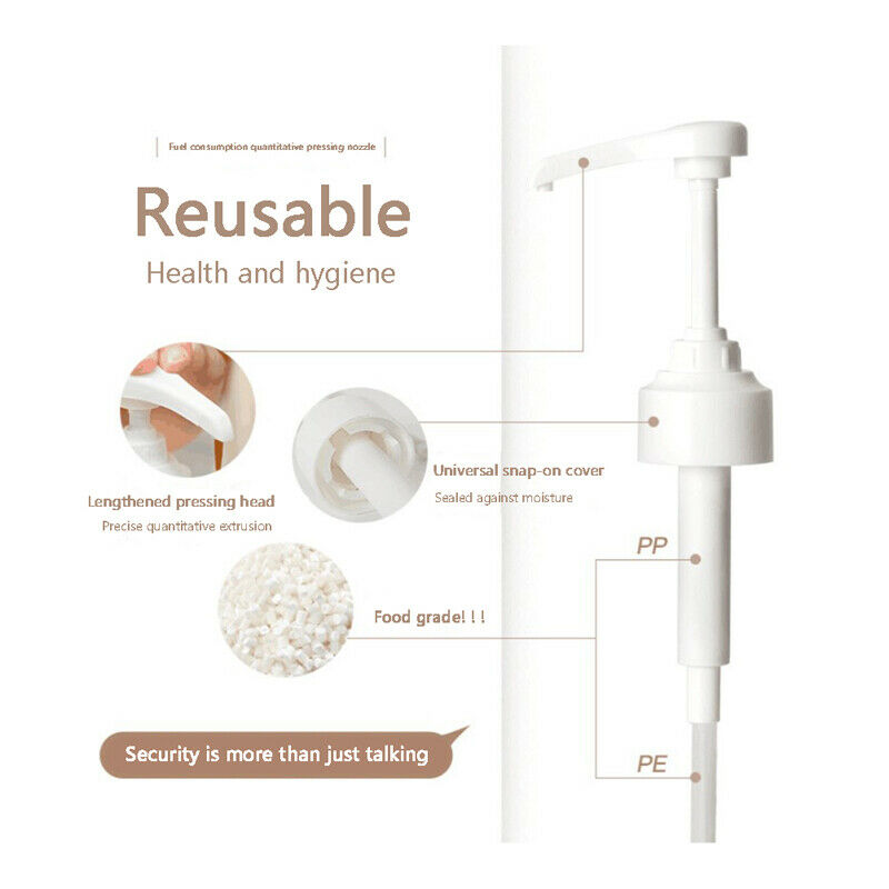 Syrup Bottle Nozzle Pressure Oil Sprayer Household Pumps Push-type Kitchen T Ad