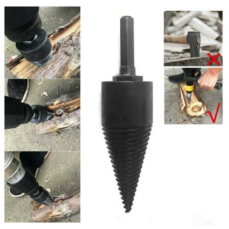 Firewood Drill Bit, Wood Splitter Drill Bit Household Firewood Splitter Fast WE6