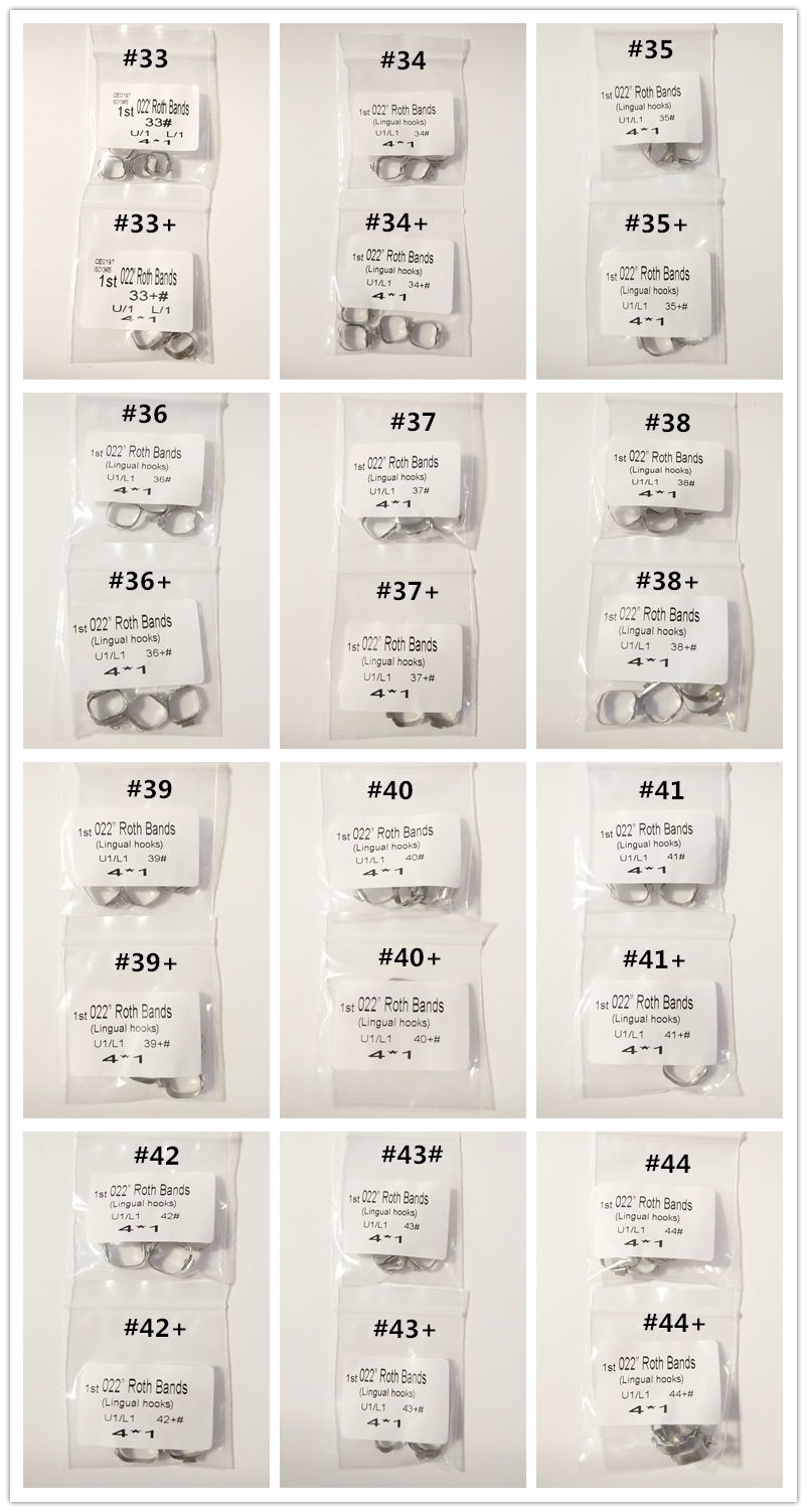 24Kit DentalOrthodontic 1st Molar Band&Buccal Tube&Lingual Cleat Roth 022 33-44+