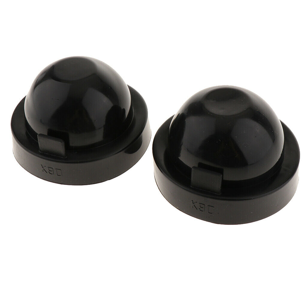 (2) 90mm Rubber Housing Seal Caps For Headlight Install Xenon Headlight Kit, LED