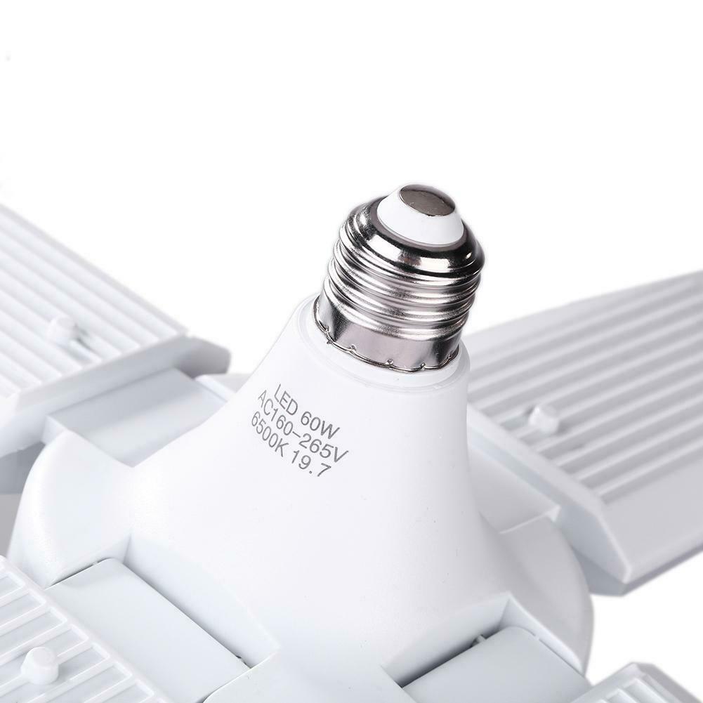 LED Pendant Light Foldable Fans Angle Adjustable Ceiling Lamp Energy Saving @
