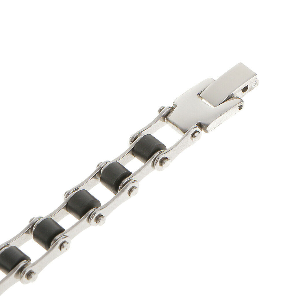 Bike  Chain Style Stainless Steel Mens Bracelet