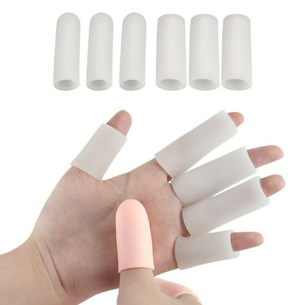 20x Silicone Toe Finger Caps Sleeves Tubes Corns Hammer Protector Friction