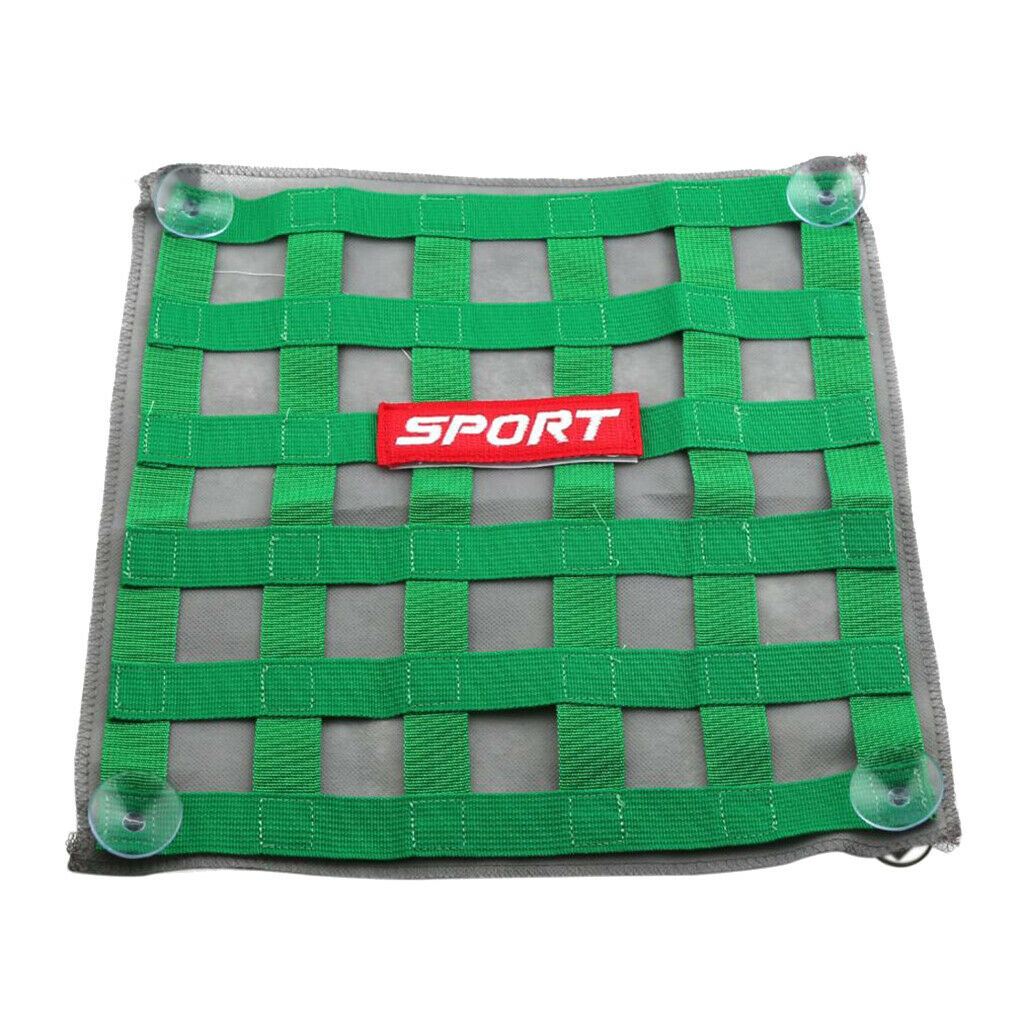 Window Net Ribbon Style Car Safety 34cm x 34cm  Green