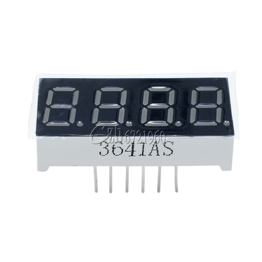2PCS 7 Segment 4 Digit Common Cathode 0.36 inch RED LED 0.36" digital display