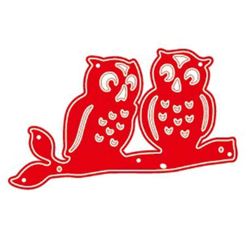 Owls Metal Cutting Dies Stencils DIY Scrapbooking Album Paper Card Template Mold