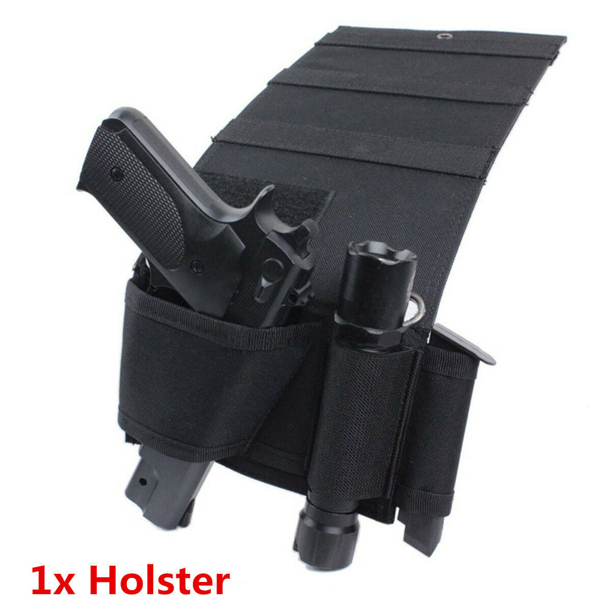 1x Adjustable Under Mattress Bed Seat Auto Car Seat Pistol Handgun Holster Cover