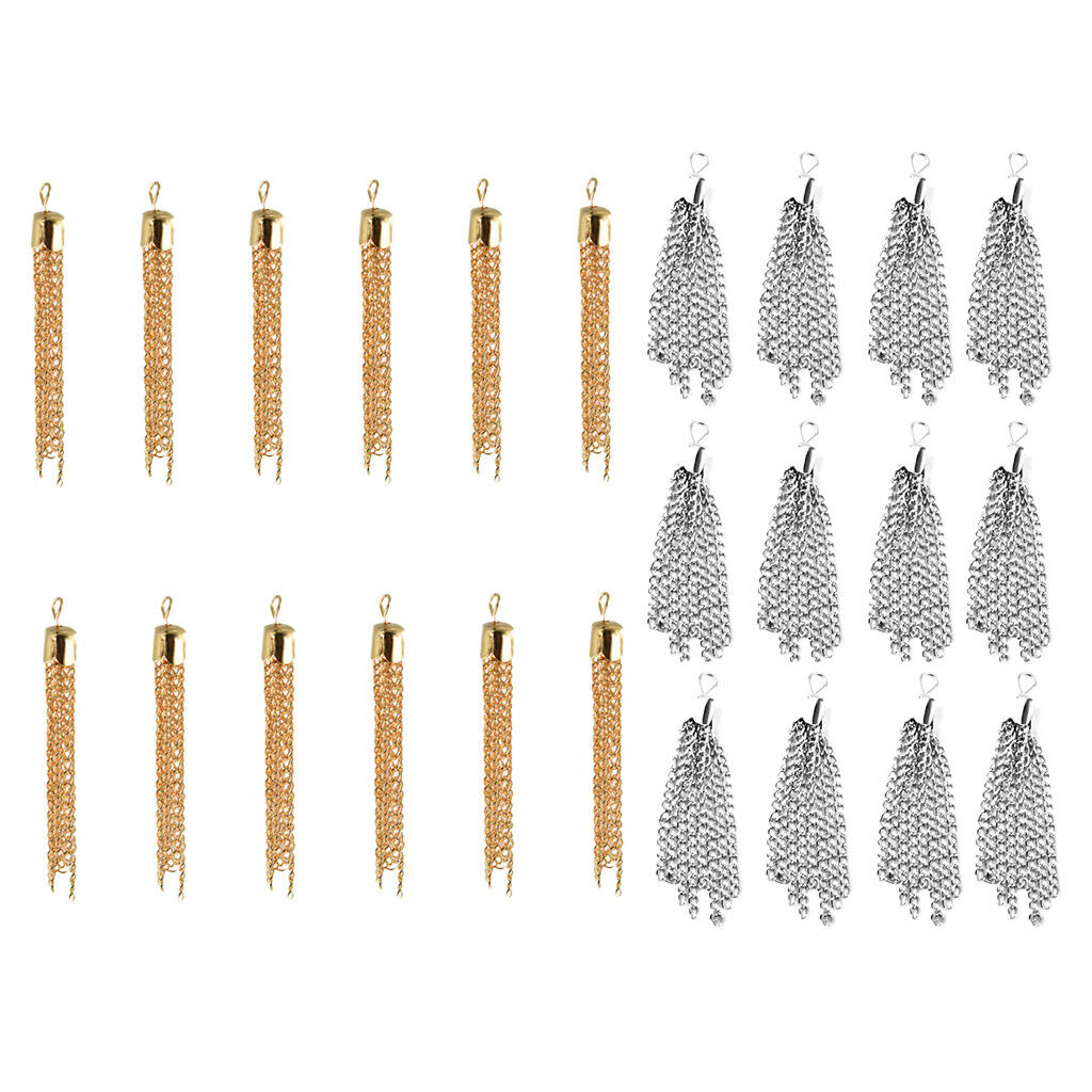 24 Pcs Tassel Charms Pendants Jewelry Making Findings Jewellry Crafts DIY