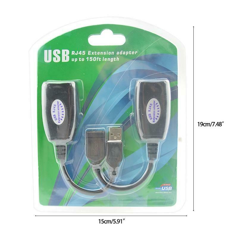 USB2.0 to Rj45 Ethernet Wire Extension Adapter Signal Extender Amplifier