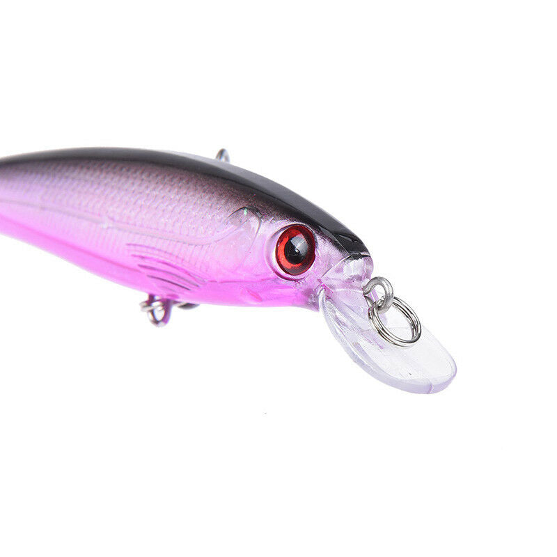 colorful fishing lure lead fish jigging wobbler crankbaits metal hook.l8