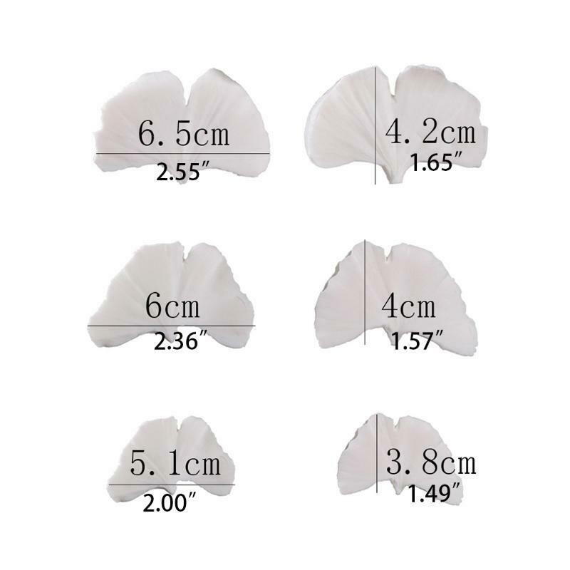 Ginkgo Leaf Shape Silicone Material Mould Water Paper Fondant Chocolate Gum Mold