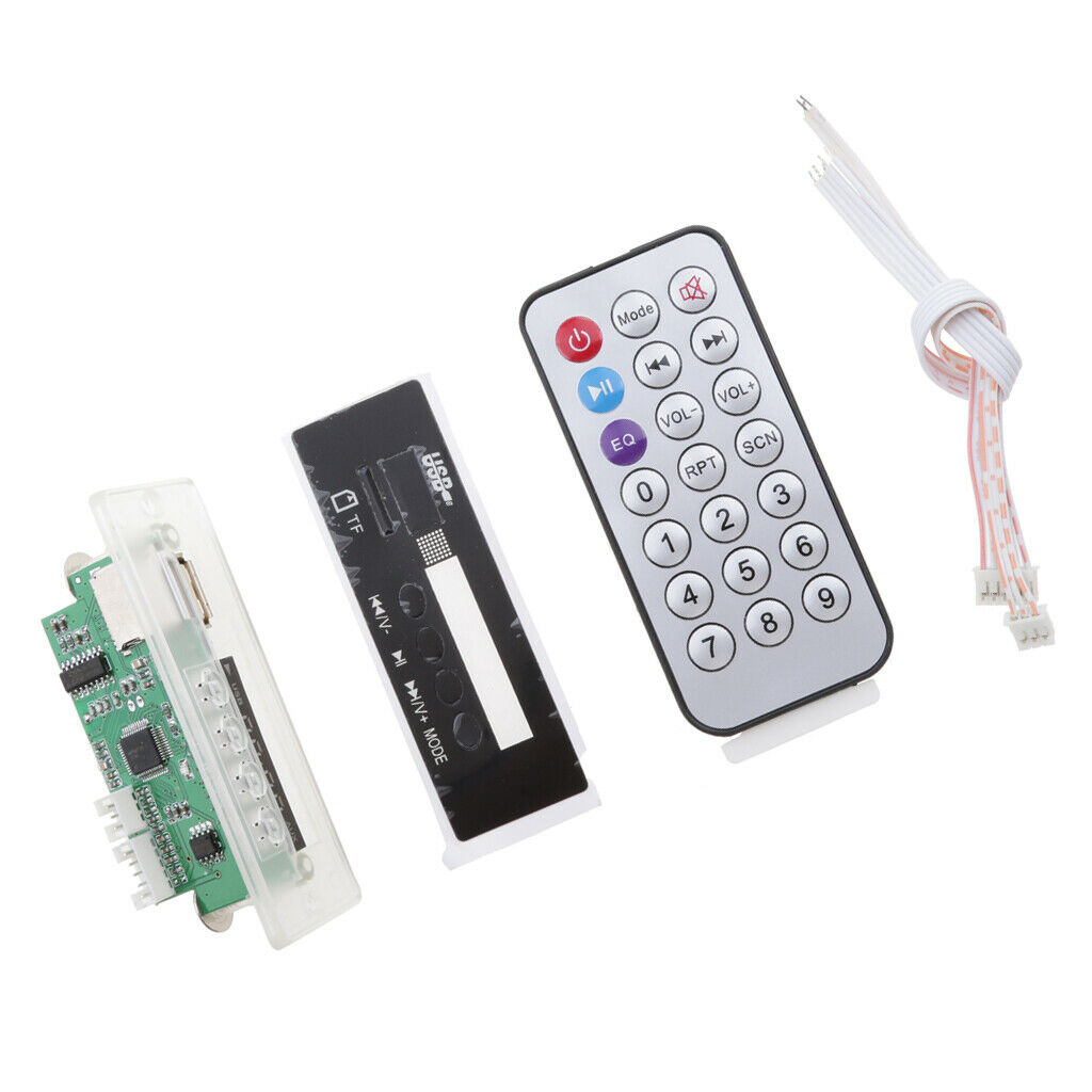 Car Digital Display 12V USB TF Radio MP3 Decoder Board Wireless Audio Module