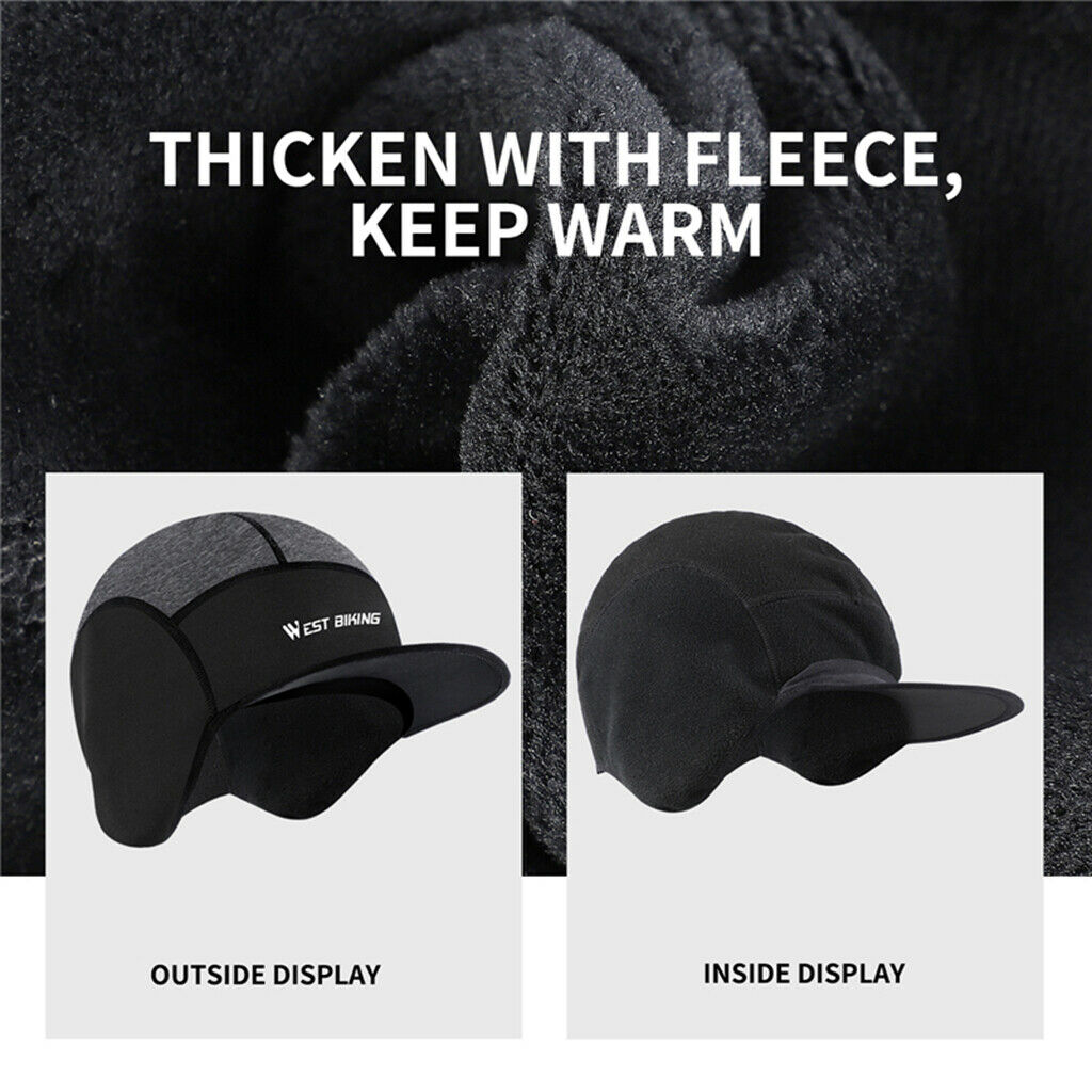 Winter Cycling Fleece Thermal Outdoor Windproof     Size Earmuffs Hat