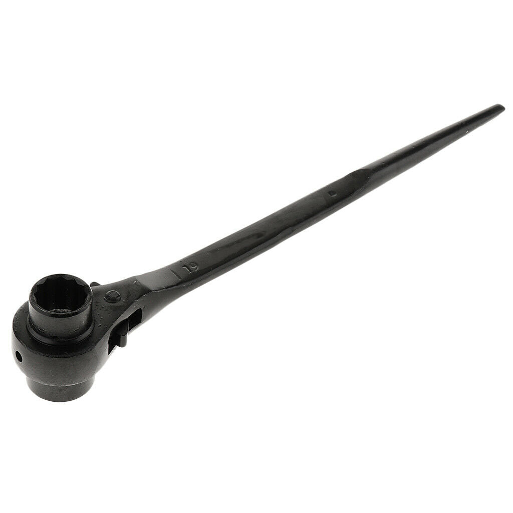 19-22mm Scaffold Podger Ratchet Spanner Hand Wrench Garage Workshop Tools - 31cm