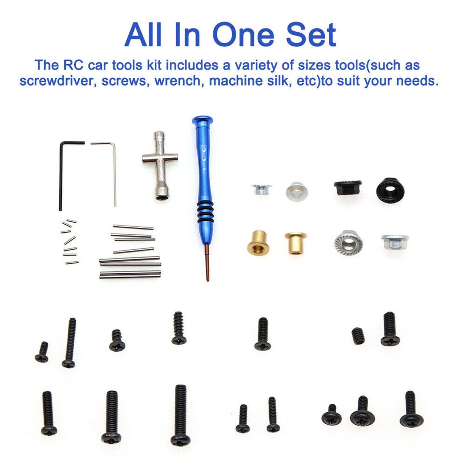 Fit for Wltoys 1:14 144001 1 set RC Car Repair Tool & Screws Nuts Tools Kit