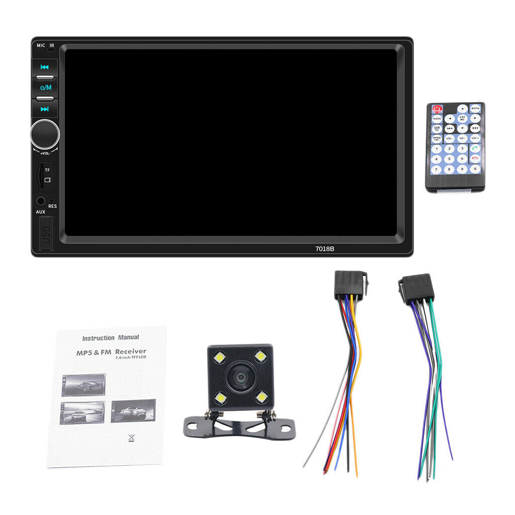 7 '' Car 2 Din MP5 Player Bluetooth Stereo Radio FM With Touch Screen 7018B