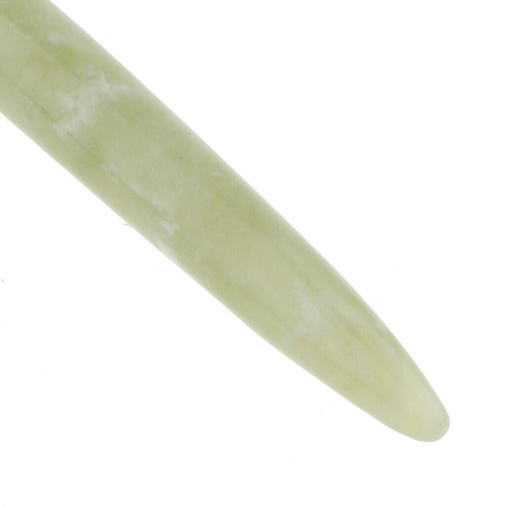Natural Hsiuyen Jade GuaSha Scraping Massage Tools for SPA Acupuncture - as