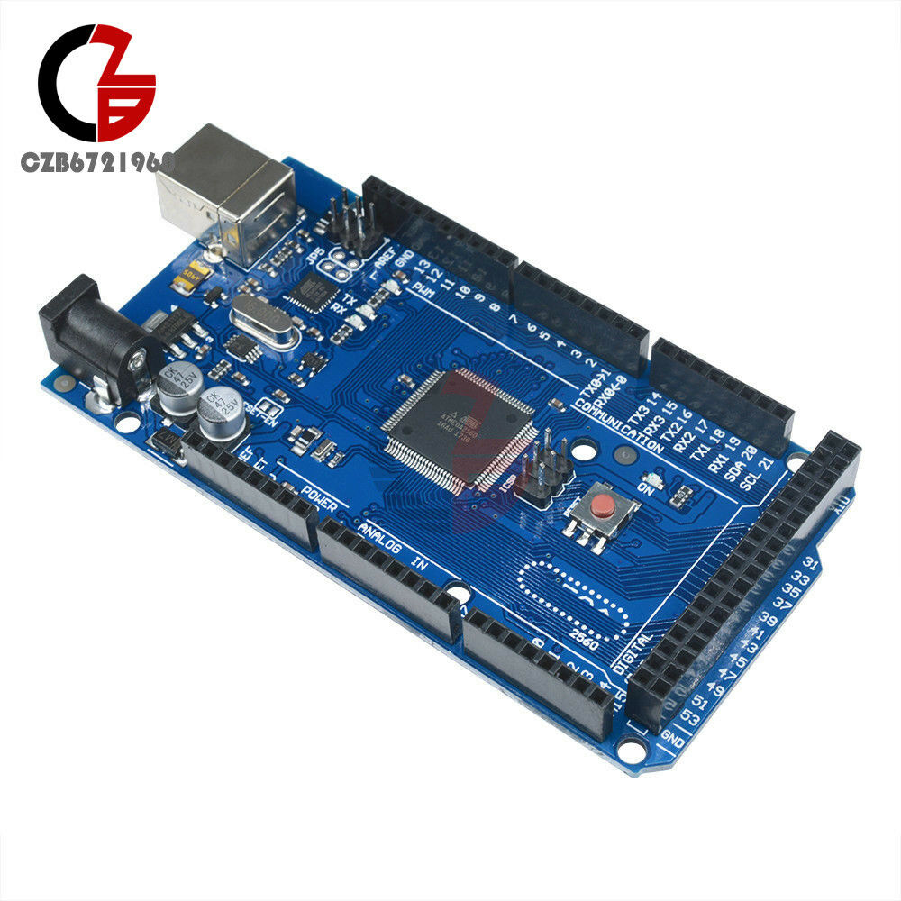 2PCS MEGA 2560 R3 ATMEGA2560-16AU ATMEGA16U2 Board + USB Cable