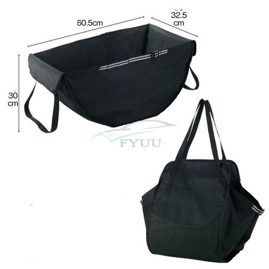 1PCS Large Capacity Oxford Cloth Car Seat Back Bag Sundries Storage Bag Black