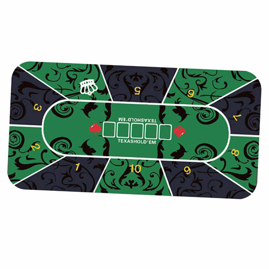 47x24'' Poker Table Layout Gambling Tabletop Mat 120x60cm Gaming Pad Felt