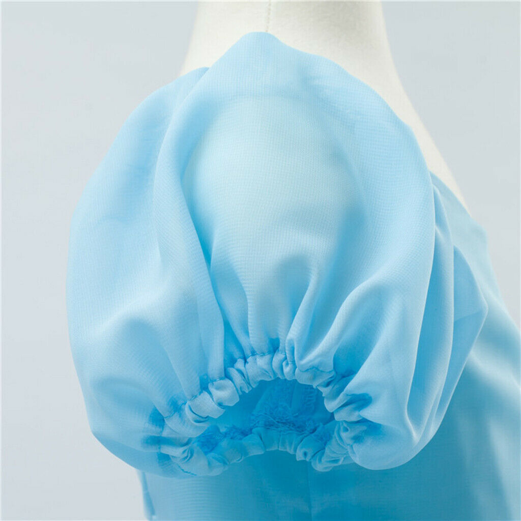 Princess Flower Girls Long Pageant Tulle Wedding Prom Party Gown Dress 110cm