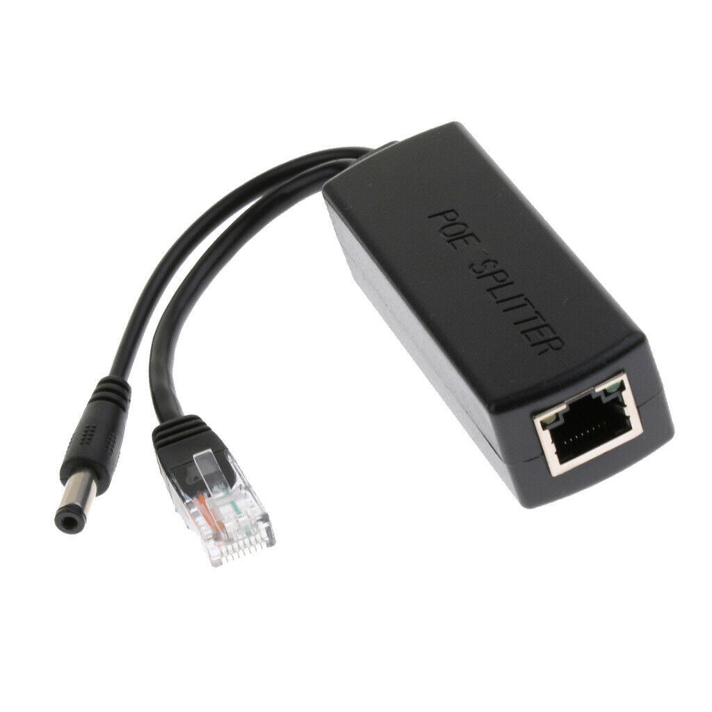10Pcs Active PoE Splitter Power Over Ethernet 48V to 12V Compliant IEEE802.3af