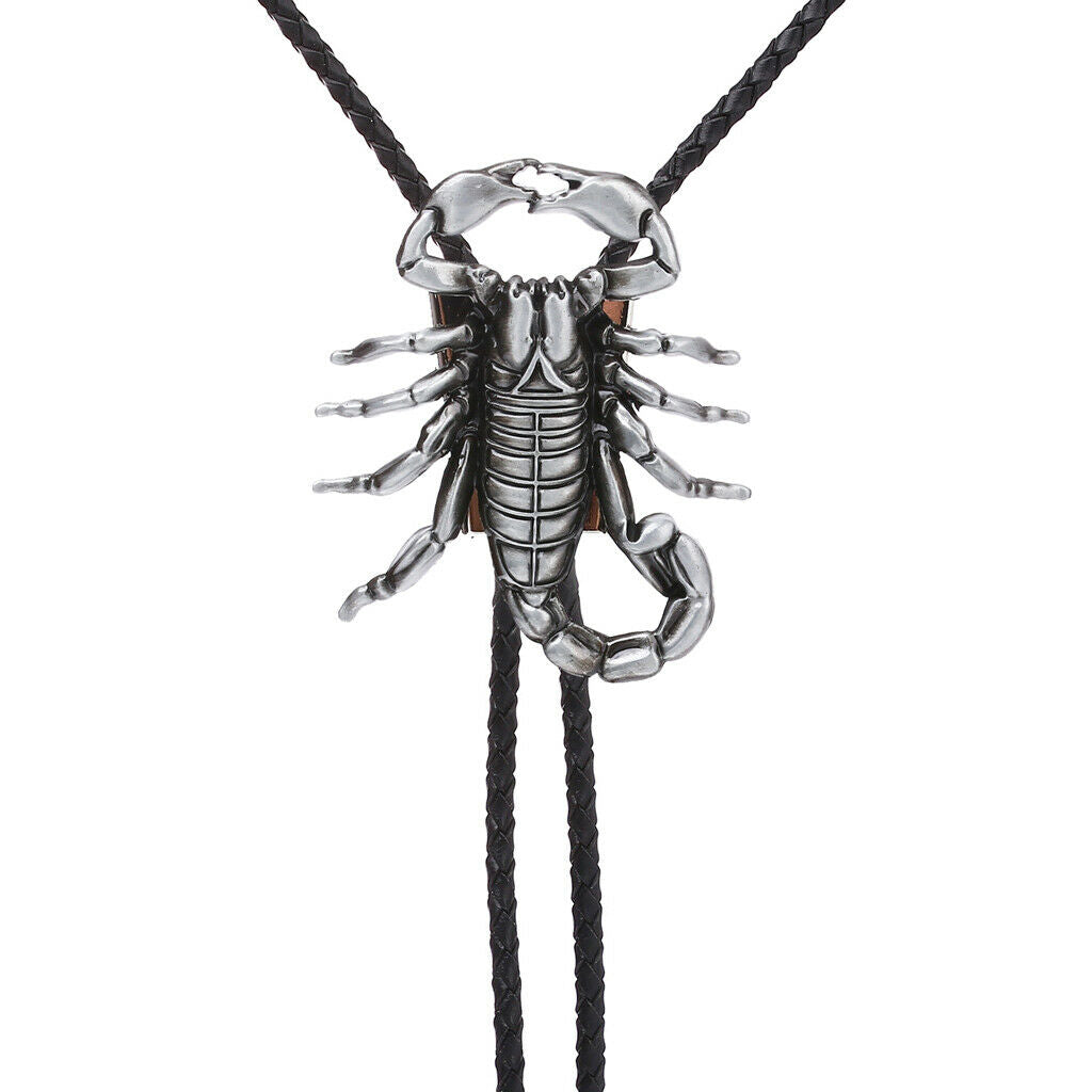 Men's Scorpion Bolo Tie Necklace Western Cowboy Rodeo Tie