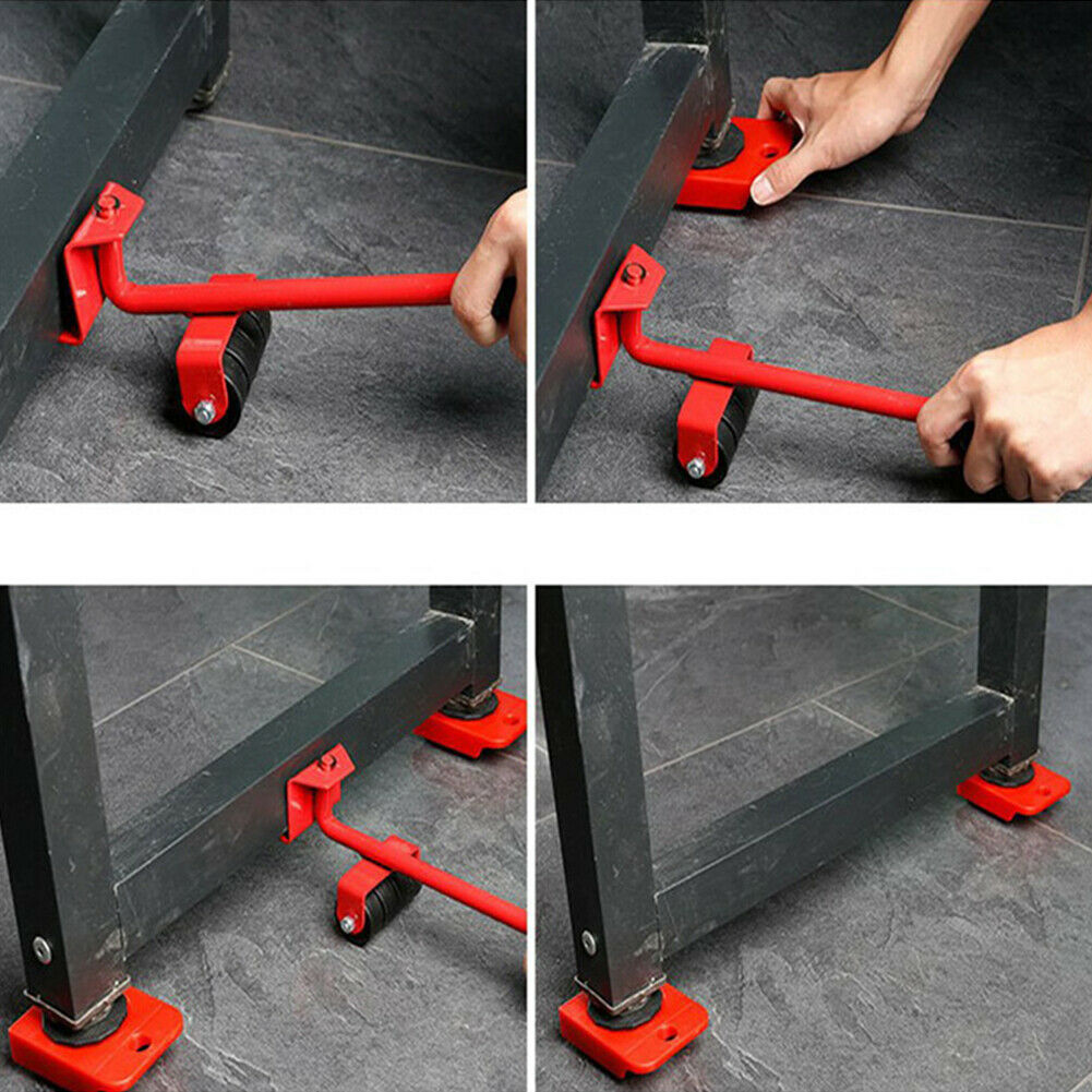 5pcs Furniture Moving Transport Set Lifter Heavy Object Handling Tool Mover @