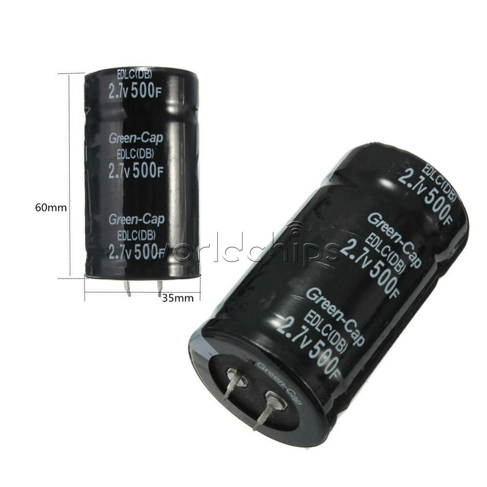 Farad Capacitance Super Capacitor 2.7V 500F 35*60MM Capacitor 16V 83F Two Feet