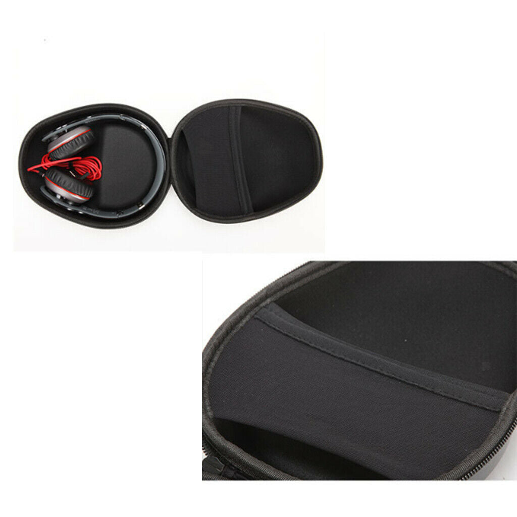 Hard Storage Carrying Travel Case Box For Headphones Headset Earphone Black