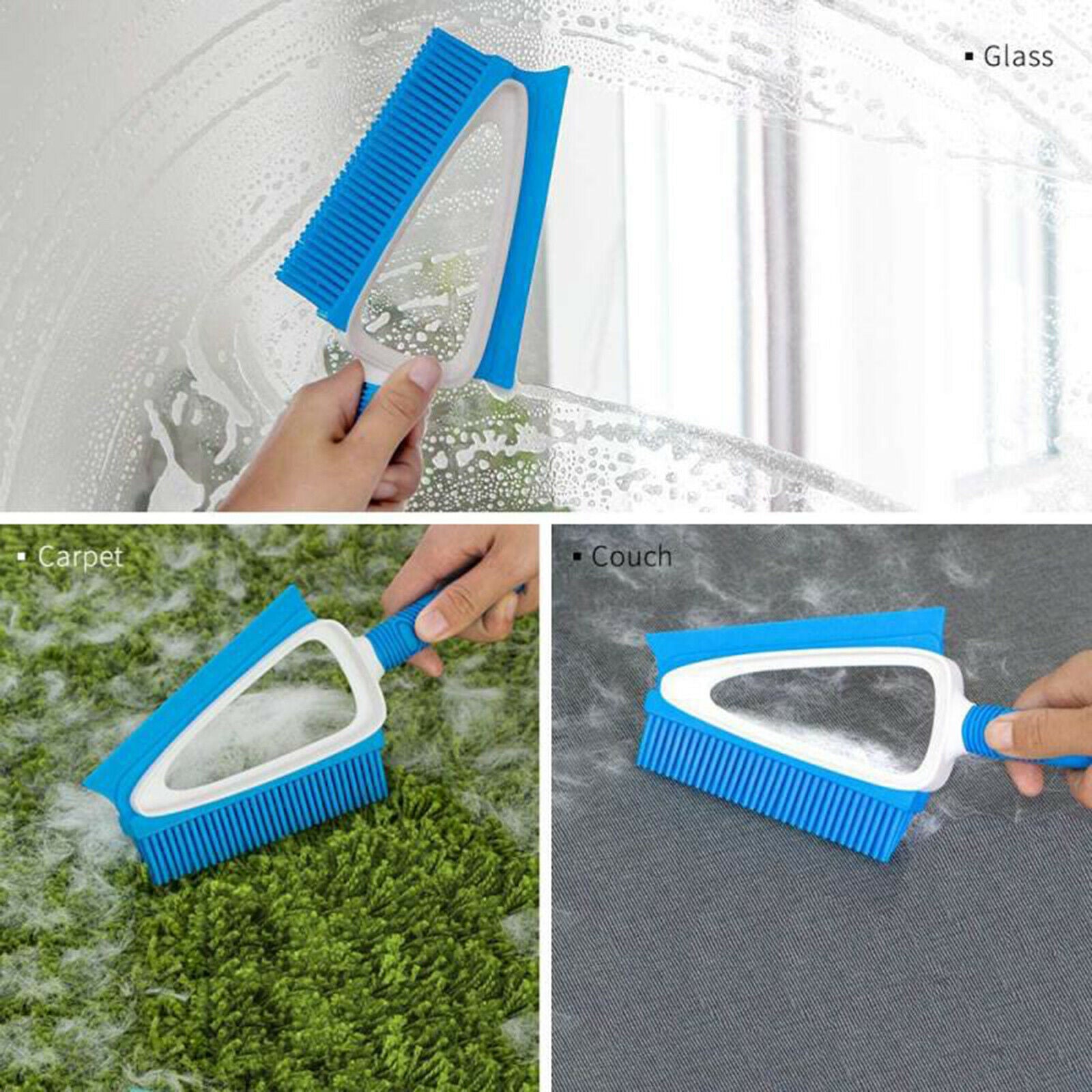 Mini Broom and Dustpan Set Dust Pan with Brush Couch Carpet Clothes Scraper