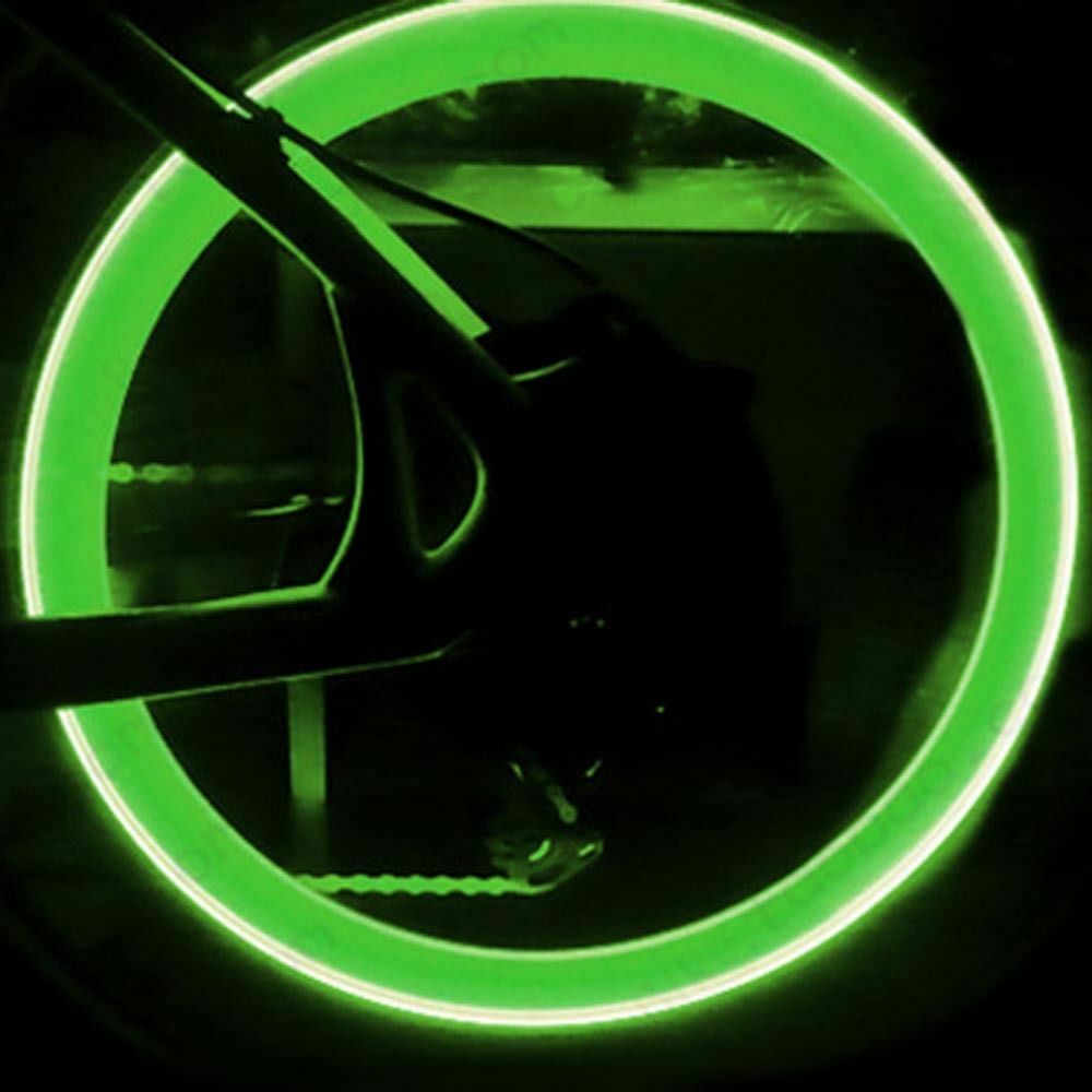 8X Bike Bicycle Car Wheel Motorcycle Tire Cap Neon Lamp LED Flash Light U