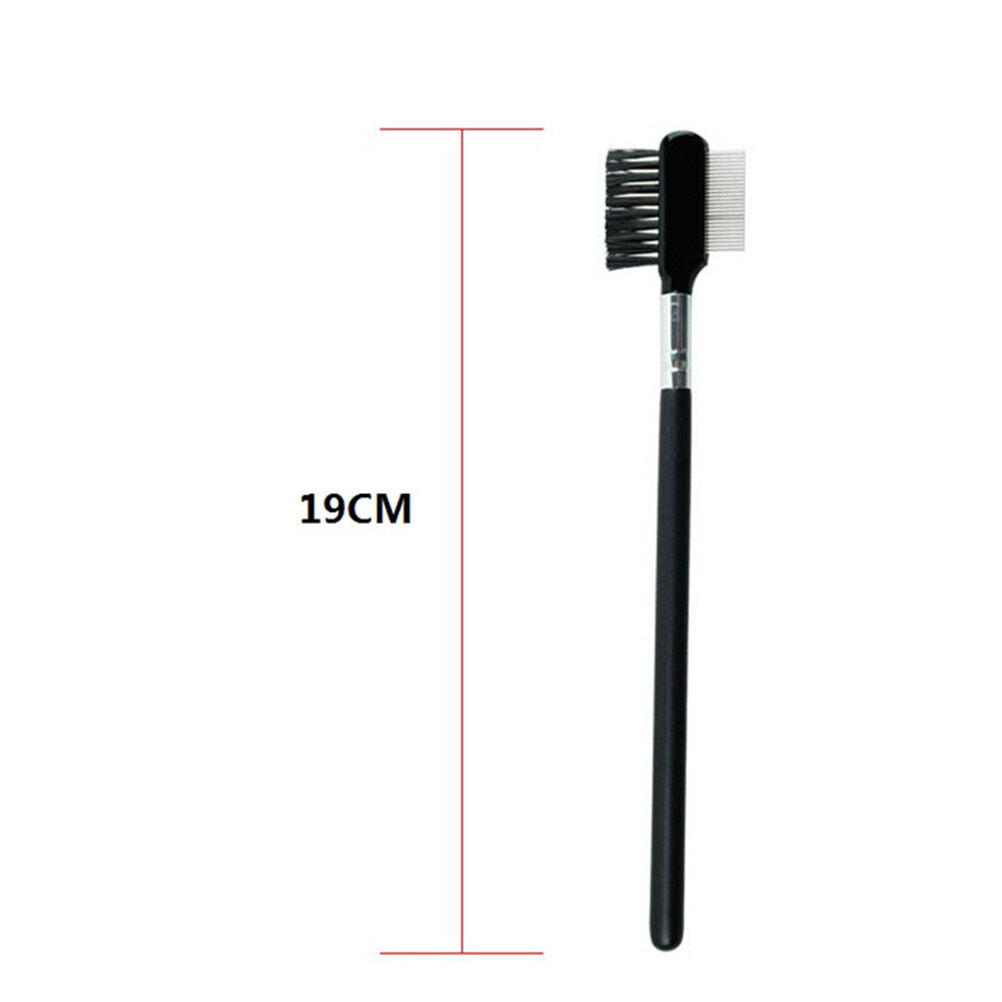 Steel Eyebrow Eyelash Dual-Comb Extension Brush Metal Comb Makeup Tool Ho.l8