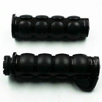 1" Handlebar Hand Grips Throttle Boss Cruiser Chopper Bobber Cafe Racer CB FL VT