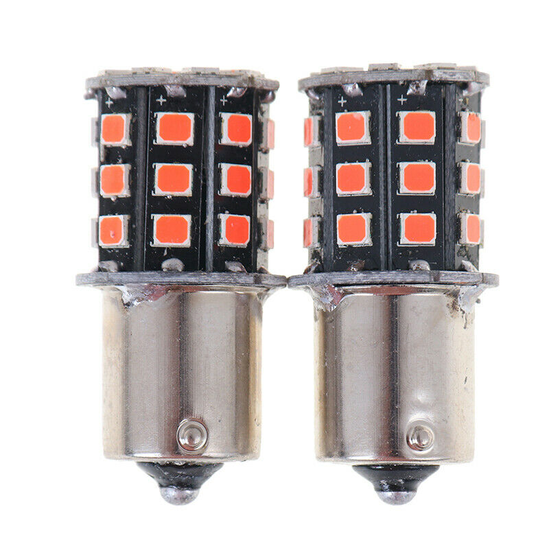 2Pcs 1156 BA15S 2835 33-SMD Red LED Bulbs Car Turn Signal Lamp Brake Ligh.l8