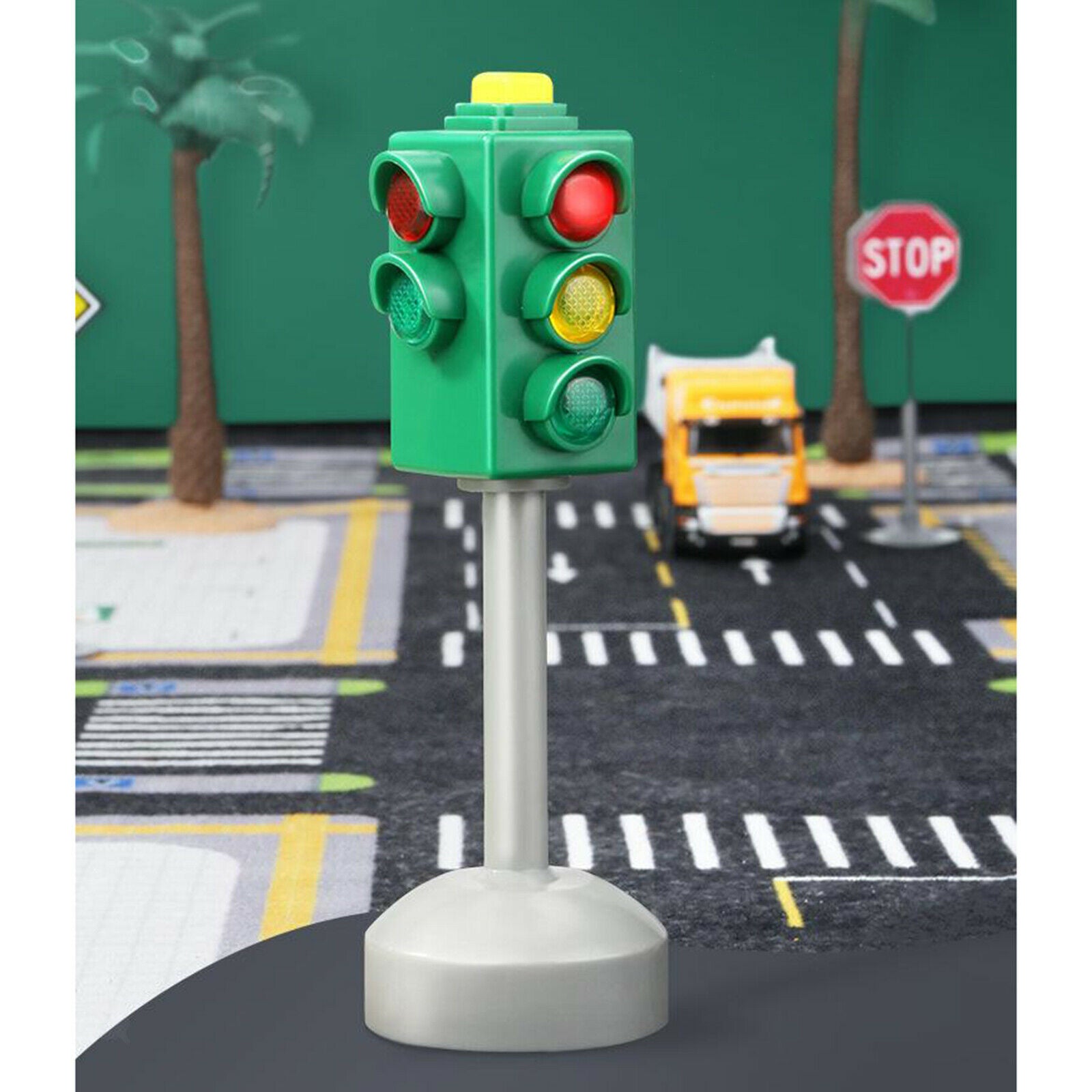 Mini Simualtion Traffic Light Stop Light Road Sign Educational Child Toys