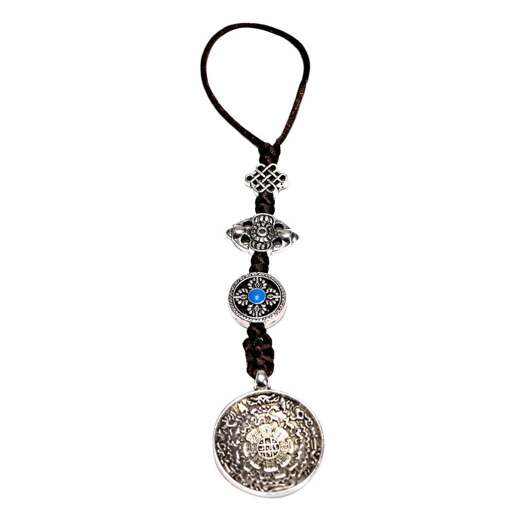 Tibetan Shamans Buddhism Eight-Trigrams Mirror Amulet Pendant