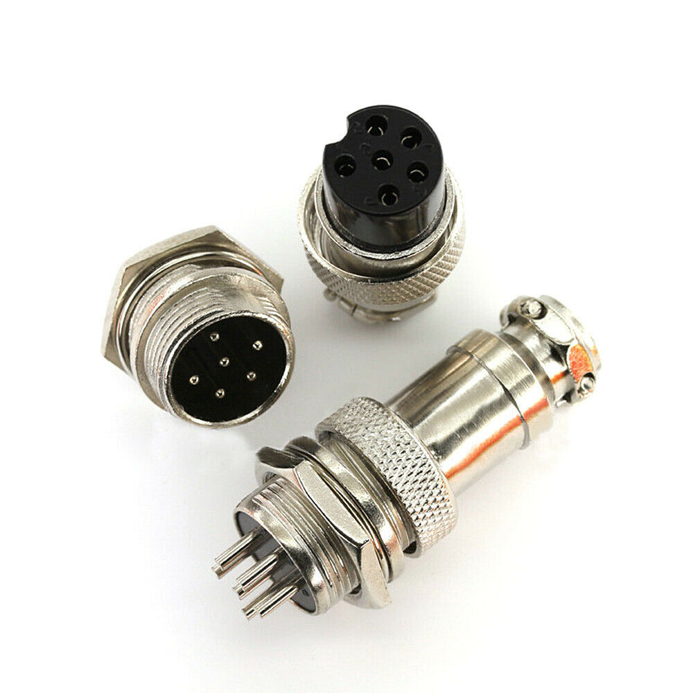 1Pc GX16 M16 6Pin Female Male Plug Aviation Connector Socket Connector Kits Tool